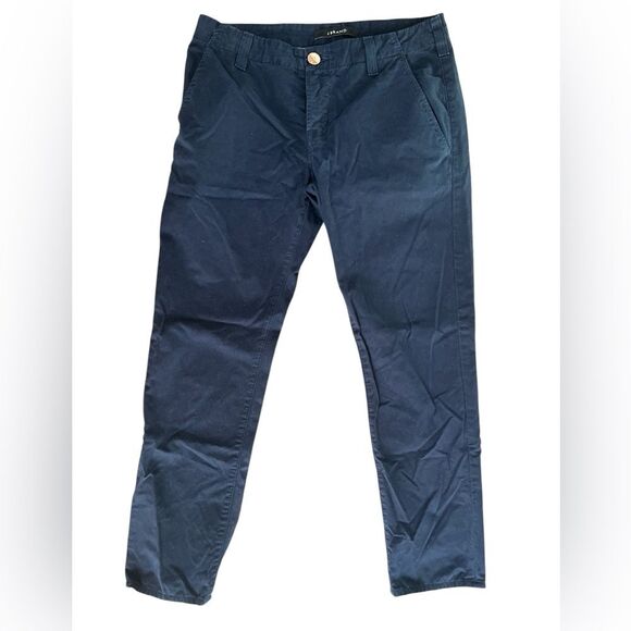 J. Brand Inez Pants Size 27 Navy Blue Slim Fit Chinos Preppy Classic - Picture 1 of 6